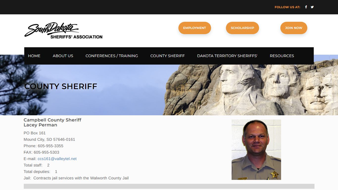 County Sheriff - South Dakota Sheriffs