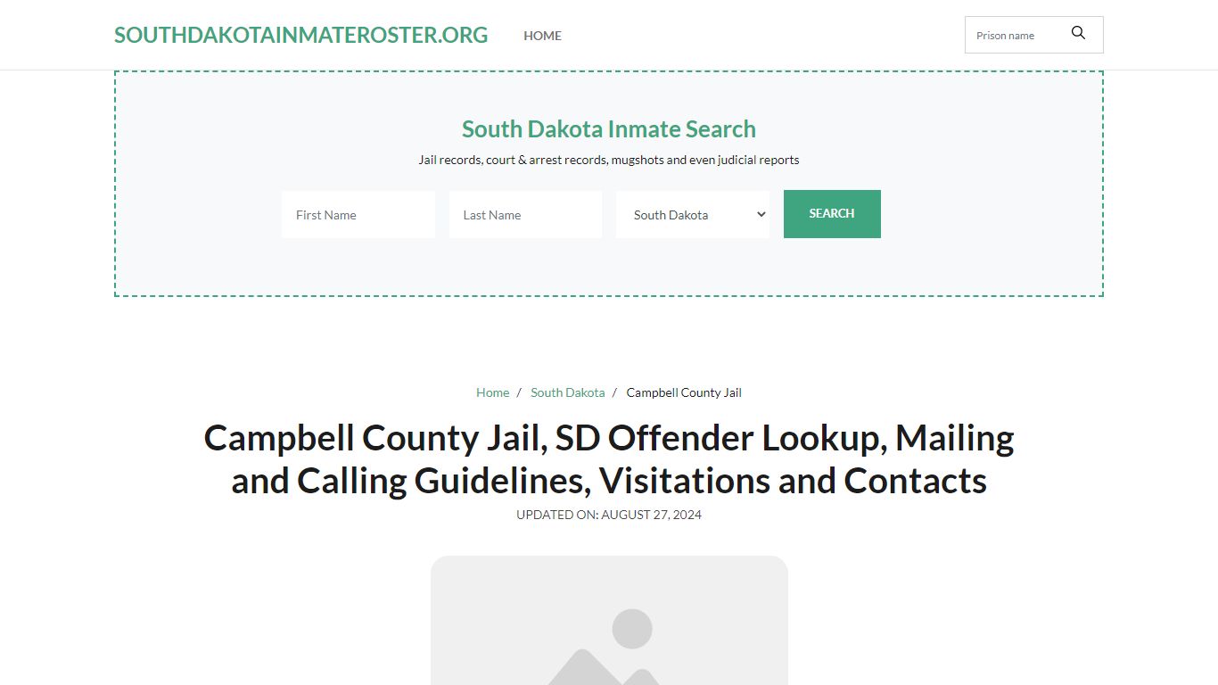 Campbell County Jail, SD: Inmate Search Options, Visitations, Contacts